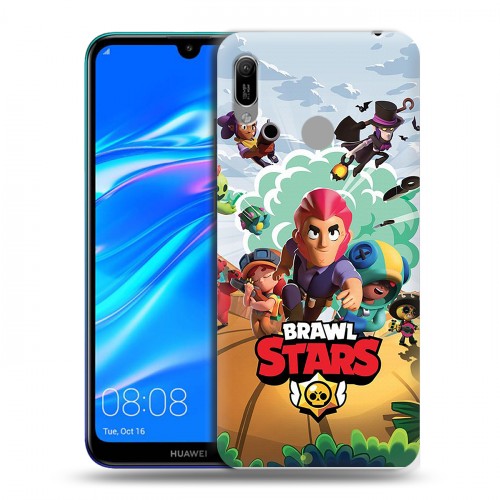 Дизайнерский пластиковый чехол для Huawei Y6 (2019) Brawl Stars