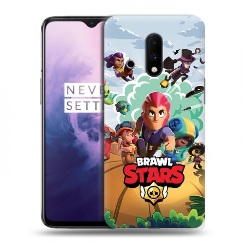 Дизайнерский пластиковый чехол для OnePlus 7 Brawl Stars