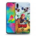 Дизайнерский пластиковый чехол для Samsung Galaxy M20 Brawl Stars