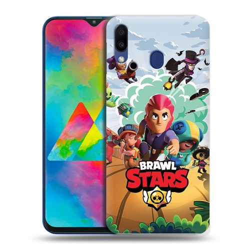 Дизайнерский пластиковый чехол для Samsung Galaxy M20 Brawl Stars