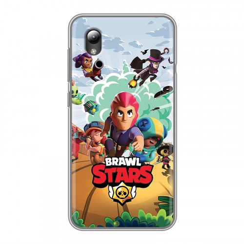 Дизайнерский силиконовый чехол для ZTE Blade A3 (2019) Brawl Stars