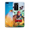 Дизайнерский пластиковый чехол для Huawei P40 Pro Brawl Stars