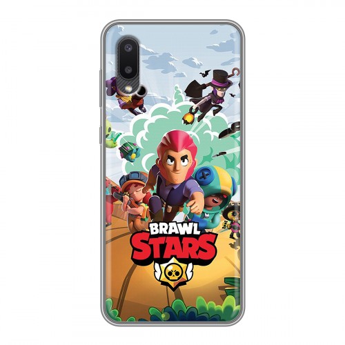 Дизайнерский пластиковый чехол для Samsung Galaxy A02 Brawl Stars