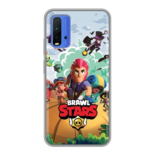 Дизайнерский силиконовый чехол для Xiaomi RedMi 9T Brawl Stars