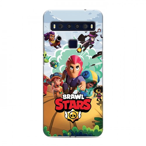 Дизайнерский пластиковый чехол для TCL 10L Brawl Stars