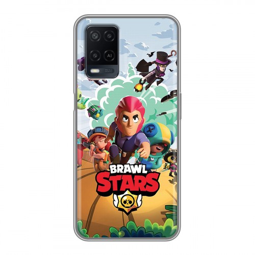 Дизайнерский силиконовый чехол для OPPO A54 Brawl Stars