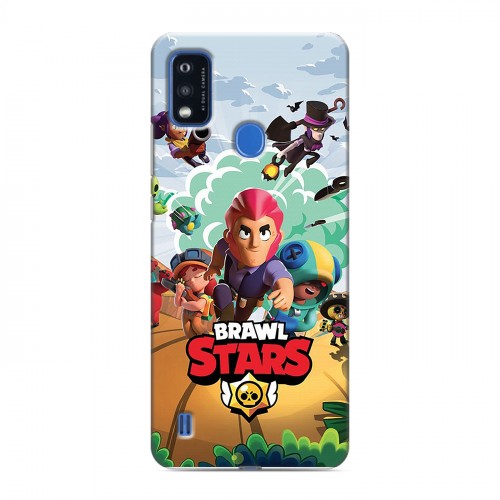 Дизайнерский силиконовый чехол для ZTE Blade A51 Brawl Stars