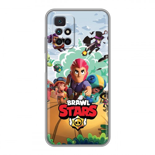 Дизайнерский силиконовый чехол для Xiaomi Redmi 10 Brawl Stars