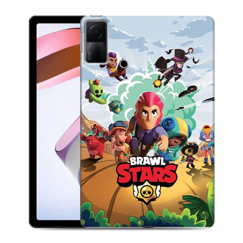 Дизайнерский силиконовый чехол для Xiaomi RedMi Pad Brawl Stars