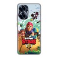 Дизайнерский силиконовый чехол для Realme C55 Brawl Stars