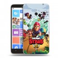 Дизайнерский пластиковый чехол для Nokia Lumia 1320 Brawl Stars