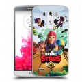 Дизайнерский пластиковый чехол для LG G3 (Dual-LTE) Brawl Stars