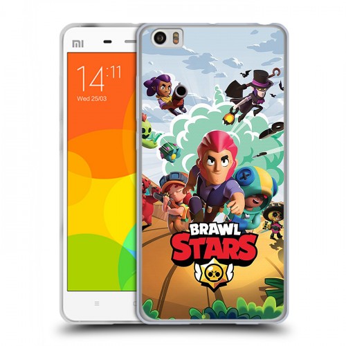 Дизайнерский пластиковый чехол для Xiaomi Mi Note Brawl Stars