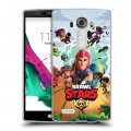 Дизайнерский пластиковый чехол для LG G4 Brawl Stars