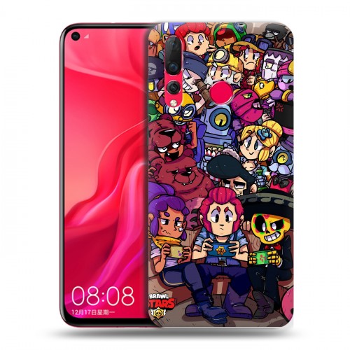 Дизайнерский пластиковый чехол для Huawei Nova 4 Brawl Stars