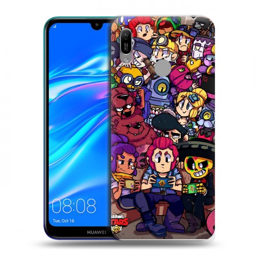 Дизайнерский пластиковый чехол для Huawei Y6 (2019) Brawl Stars