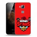 Дизайнерский пластиковый чехол для Huawei G8 Brawl Stars