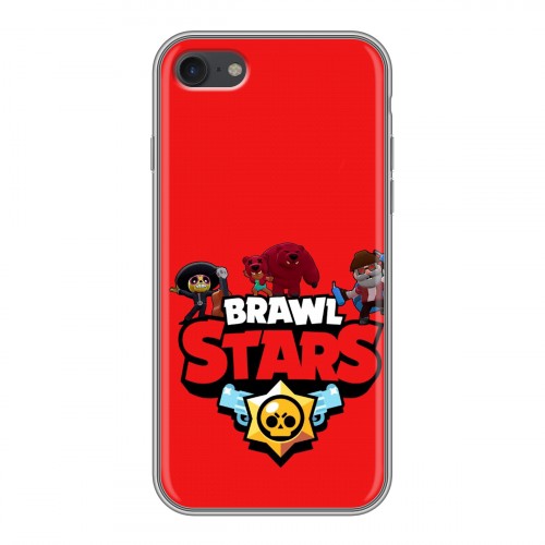 Дизайнерский силиконовый чехол для Iphone 7 Brawl Stars