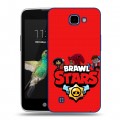 Дизайнерский пластиковый чехол для LG K4 Brawl Stars