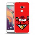 Дизайнерский пластиковый чехол для HTC One X10 Brawl Stars