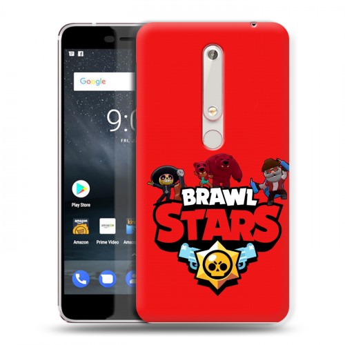 Дизайнерский пластиковый чехол для Nokia 6 (2018) Brawl Stars