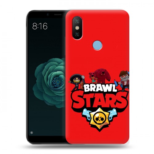 Дизайнерский силиконовый чехол для Xiaomi Mi A2 Brawl Stars