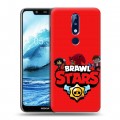 Дизайнерский силиконовый чехол для Nokia 5.1 Plus Brawl Stars