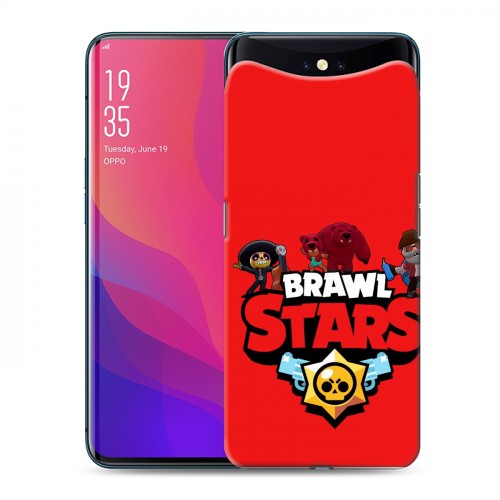 Дизайнерский силиконовый чехол для OPPO Find X Brawl Stars