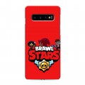 Дизайнерский силиконовый чехол для Samsung Galaxy S10 Brawl Stars