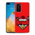 Дизайнерский пластиковый чехол для Huawei P40 Brawl Stars