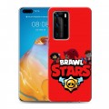 Дизайнерский пластиковый чехол для Huawei P40 Pro Brawl Stars