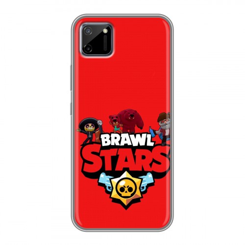 Дизайнерский пластиковый чехол для Realme C11 Brawl Stars