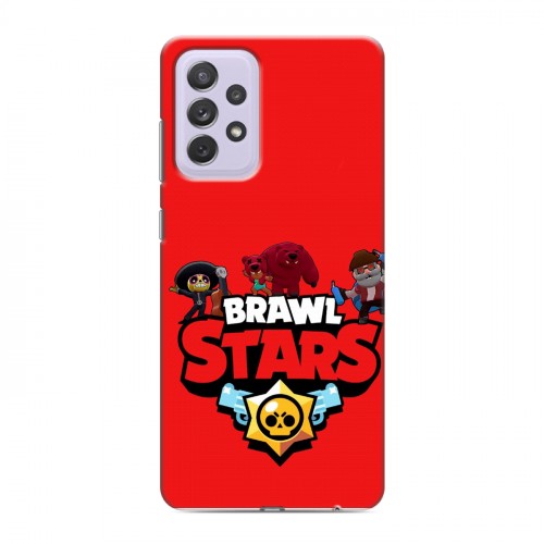 Дизайнерский силиконовый с усиленными углами чехол для Samsung Galaxy A72 Brawl Stars