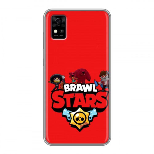 Дизайнерский силиконовый чехол для ZTE Blade A31 Brawl Stars