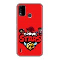 Дизайнерский силиконовый чехол для Itel A48 Brawl Stars