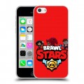 Дизайнерский пластиковый чехол для Iphone 5c Brawl Stars