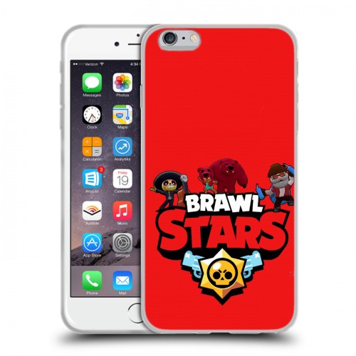 Дизайнерский силиконовый чехол для Iphone 6 Plus/6s Plus Brawl Stars