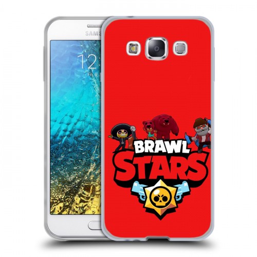 Дизайнерский пластиковый чехол для Samsung Galaxy E5 Brawl Stars