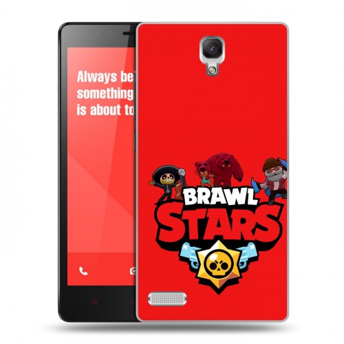 Дизайнерский силиконовый чехол для Xiaomi RedMi Note Brawl Stars