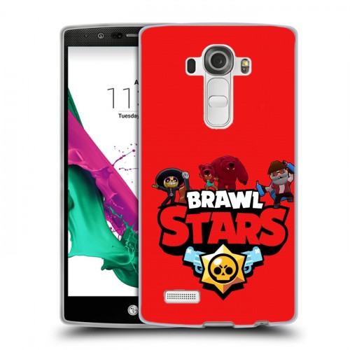 Дизайнерский пластиковый чехол для LG G4 Brawl Stars