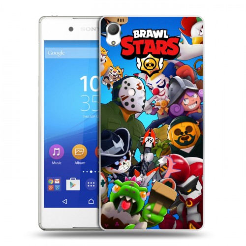 Дизайнерский пластиковый чехол для Sony Xperia Z3+ Brawl Stars