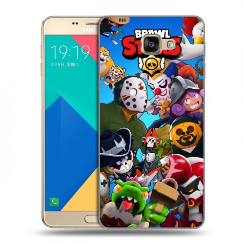 Дизайнерский силиконовый чехол для Samsung Galaxy A9 Brawl Stars