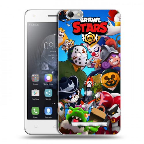 Дизайнерский силиконовый чехол для Lenovo Vibe C Brawl Stars