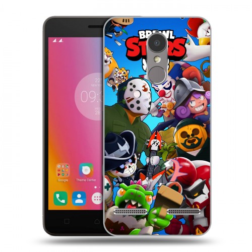 Дизайнерский силиконовый чехол для Lenovo K6 Brawl Stars