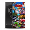 Дизайнерский пластиковый чехол для Sony Xperia XZs Brawl Stars