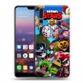 Дизайнерский силиконовый с усиленными углами чехол для Huawei P20 Pro Brawl Stars