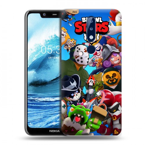 Дизайнерский пластиковый чехол для Nokia 5.1 Plus Brawl Stars