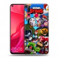 Дизайнерский пластиковый чехол для Huawei Nova 4 Brawl Stars