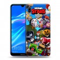 Дизайнерский пластиковый чехол для Huawei Y6 (2019) Brawl Stars