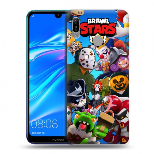 Дизайнерский пластиковый чехол для Huawei Y6 (2019) Brawl Stars